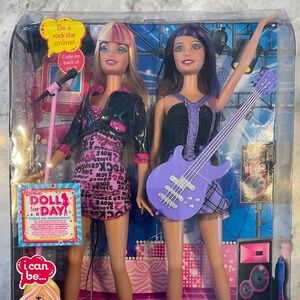I CAN BE A ROCK STAR BARBIE DOLL SET 2010 Mattel T7109 RARE